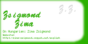 zsigmond zima business card